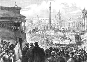 Laying the Foundation-Stone of the new Municipal Buildings, Glasgow, 1883. Creator: Unknown.