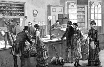 The Lost Property Office, Metropolitan Police Department, Scotland-Yard, 1883. Creator: Unknown.