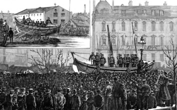 A life-boat in Manchester, 1883. Creator: Unknown.