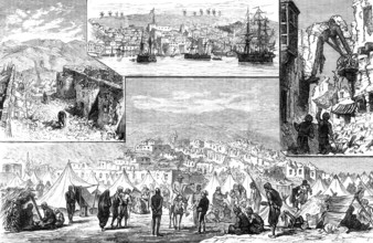 The Earthquakes in Asia Minor: sketches in the villages destroyed, 1883. Creator: Unknown.