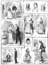 Sketches from "Young Folks' Ways," at the St. James's Theatre, 1883. Creator: Unknown.