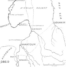 Map of the central region of the Soudan, 1883. Creator: Unknown.