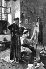 A Private View in a Monastery, 1883. Creator: Unknown.