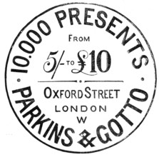 Parkins & Gotto, 1883. Creator: Unknown.