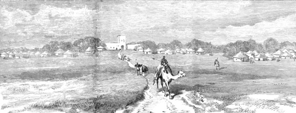 Sketches in the Soudan: El Obeid...Kordofan, near which the army of Hicks Pasha was destroyed, 1883. Creator: Unknown.