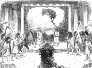 The Birds of Aristophanes, played at Cambridge University, 1883. Creator: Unknown.