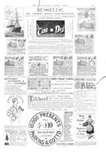 Page of advertisements, 1883. Creator: Unknown.