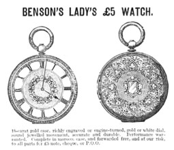 Benson's Lady's £5 Watch, 1883. Creator: Unknown.