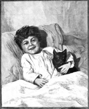 A Merry Christmas To You! from a photograph by J. Thomson, 1883. Creator: Eugène Froment.