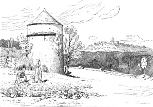 Near Avallon, Yonne, by W. Bright Morris:...Institute of Painters in Oil Colours, 1883. Creator: Dawson.