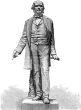 Statue of Mr. Gladstone at the City Liberal Club, 1883. Creator: Unknown.