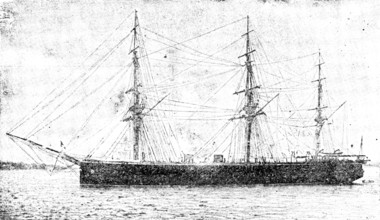 H.M.S. Raleigh, 1890. Creator: Unknown.