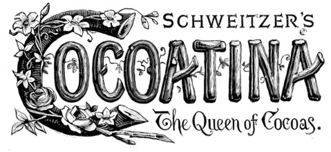 Advertisement for Schweitzer’s Cocoatina, 1890. Creator: Unknown.