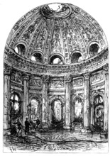 The Royal Palace of Laeken, Brussels, destroyed by fire: the Vestibule, 1890. Creator: Unknown.