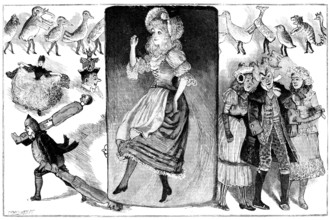 Pantomime of "Cinderella" at Her Majesty's Theatre, 1890. Creator: P Naumann.