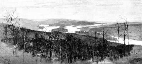 Lord Lonsdale’s Travels in North America: forks of the Peace and Smoky Rivers, 1890. Creator: Unknown.