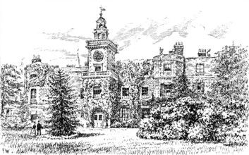 Bruce Castle, Tottenham, where Sir Rowland Hill established the school, 1890. Creator: Unknown.