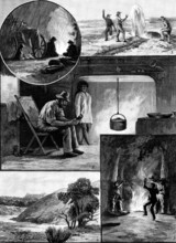 A Ride Across Australia - sketches by Mr. A. J. Vogan, 1890. Creator: P Naumann.