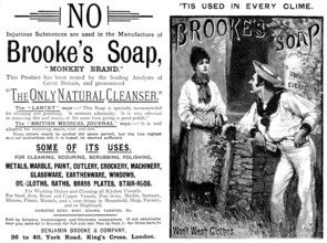 Advertisement for Brooke’s Soap, 1890. Creator: Unknown.