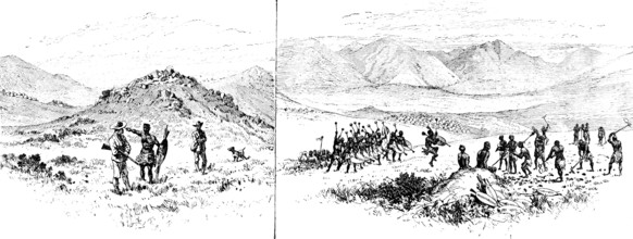 Sketches from Swaziland: "Execution Koppie" and the King’s Fields, 1890. Creator: Unknown.