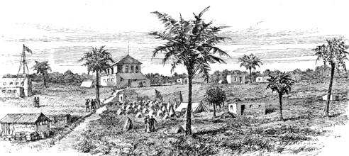 ...Emin Pasha Relief Expedition: sketches from Zanzibar - Bagamoyo...Mr. Stanley’s followers, 1890. Creator: Unknown.