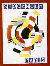 The Cover of the Souvenir Program for the Balle. Detail, 1922. Creator: Fernand Leger.