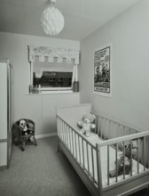 45 Enfield Chase, Houghton Regis, Dunstable, Bedfordshire: infant's bedroom, 1971. Creator: Unknown.