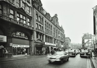 12-26 Shaftesbury Avenue, Westminster LB, London: looking to Piccadilly Circus, taxi, traffic, 1973. Creator: Unknown.