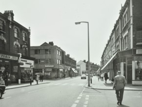 General view of Hoe Street, Walthamstow, London, 1970. Creator: Unknown.