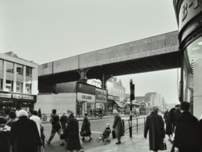 419-427 Brixton Road, Lambeth, London: looking south by Atlantic Road, 1961. Creator: Unknown.