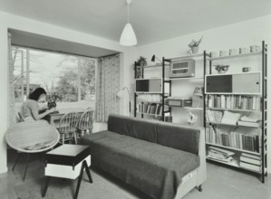 6 Norley Vale, Alton Estate, Wandsworth, London: living room, 1960. Creator: Unknown.
