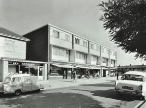 Abbey Estate, Woolwich: blocks of flats and shops, c1960s. Creator: Unknown.