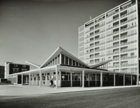 Abbey Wood Estate, Woolwich, London: exterior of youth club, 1964. Creator: Unknown.