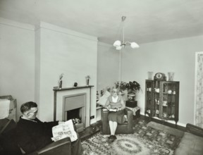 16 Candy Street, Poplar, London: elderly couple in a new flat, 1962. Creator: Unknown.