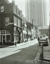 1-17 Shepherd Market, Westminster LB, London: looking east, 1967. Creator: Unknown.