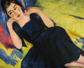 Young woman smoking, 1921