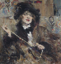 Portrait of Mademoiselle Podbelskaya, 1912..