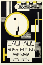 Bauhaus exhibition. Postcard, 1923.