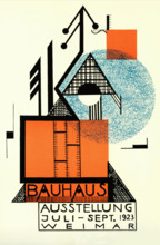 Bauhaus exhibition. Postcard, 1923.