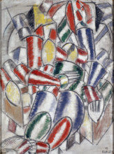 'A Sitting Woman', 1913.  Creator: Fernand Leger.