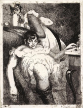 Lady of the manor. From the Series The Seven Deadly Sins, 1923. Creator: Vasyl' Masyutin.