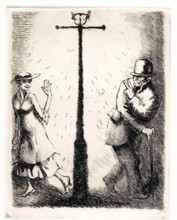 Five! - "Two!". From the Series The Seven Deadly Sins, 1923. Creator: Vasyl' Masyutin.