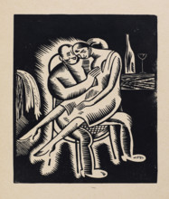 In the Pub, 1920s. Creator: Vasyl' Masyutin.