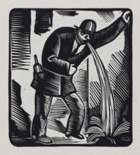 From the series "Wine, women and cards", 1920. Creator: Vasyl' Masyutin.