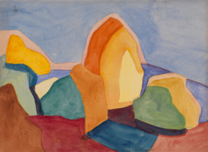 Landscape, 1927. Creator: Ksenija Vladimirovna Ender.