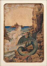 Saint George Killing the Dragon, 1916. Creator: Nikolay Kalmakov.