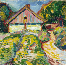 House on the Kuhrische Nehrung, 1909. Creator: Max Pechstein.