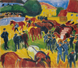 Horse Fair, 1910. Creator: Max Pechstein.