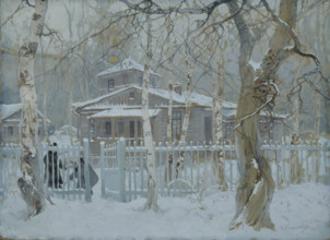 Winter landscape, 1915. Creator: Stepan Fedorovic Kolesnikov.