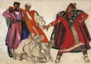 Costume design for the opera Prince Igor by A. Borodin, 1934. Creator: Fyodor Fyodorovsky.